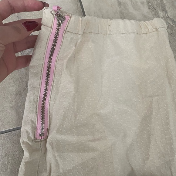 RIP CURL VINTAGE Y2K CREME AND PINK STITCHKNG LOW RISE PANTS SIZE‎ 5 - Picture 6 of 9